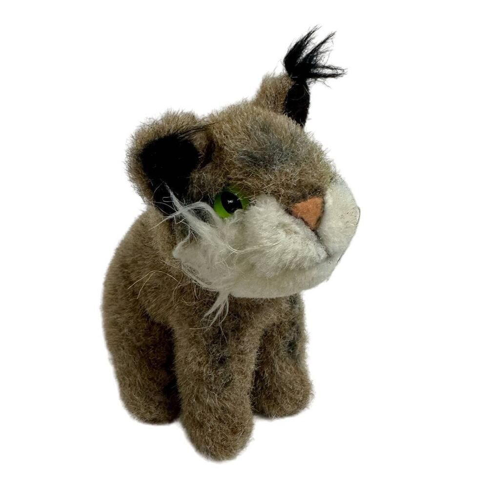 Folkmanis Mini Bobcat Plush Finger Puppet